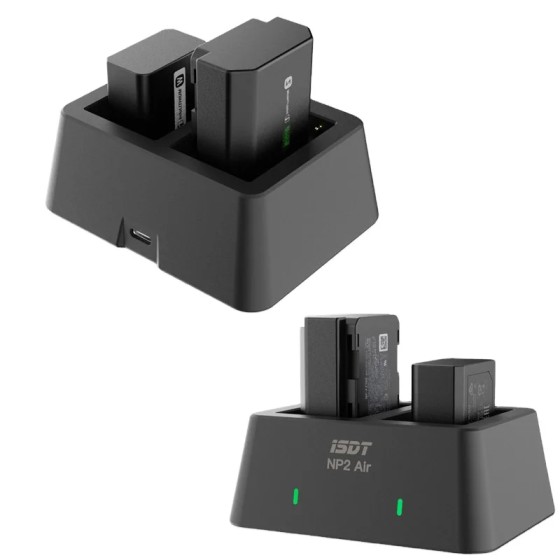 Wholesale ISDT NP2 Air 25W Mix-Dual Channel Charger for Digital Imaging Equipment NP-BX1 NP-FZ100 NP-FW50 Battery
